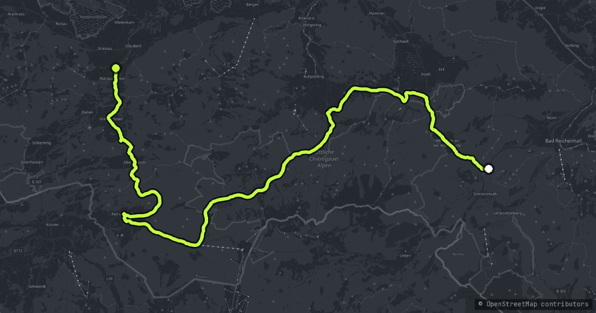 Deutsche Alpenstraße Chiemgau map