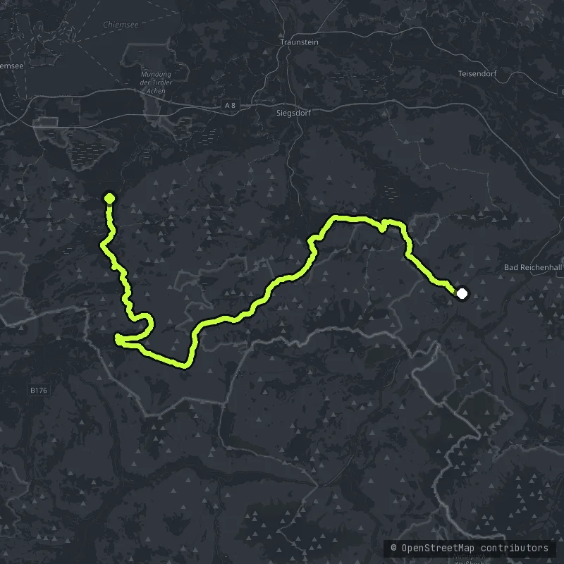 Deutsche Alpenstraße Chiemgau map