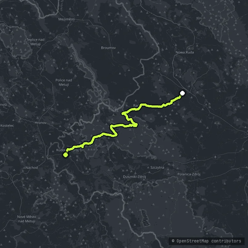 Droga Stu Zakrętów map