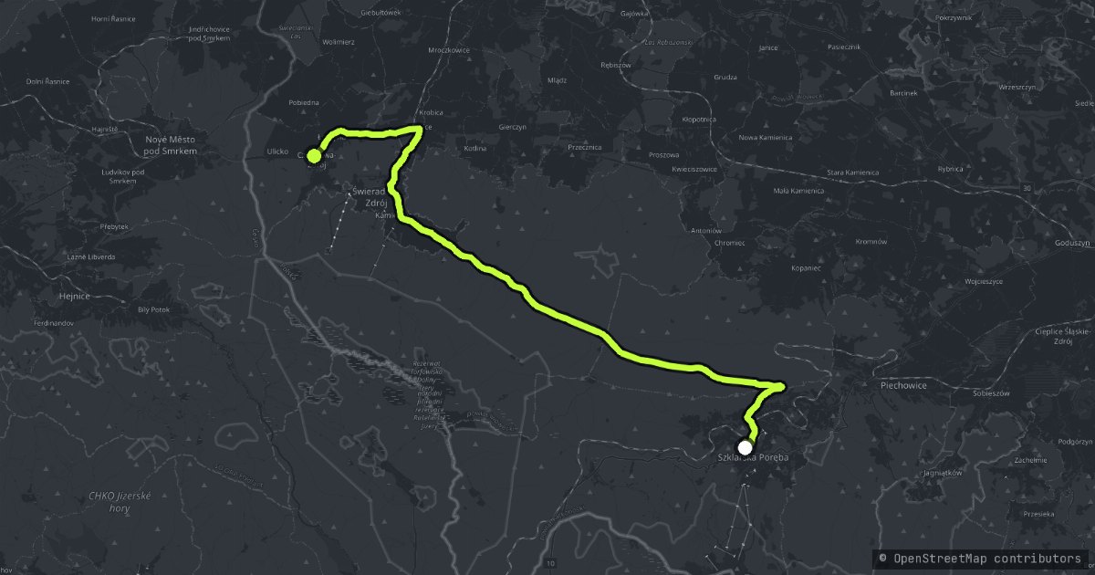 Droga Sudecka map