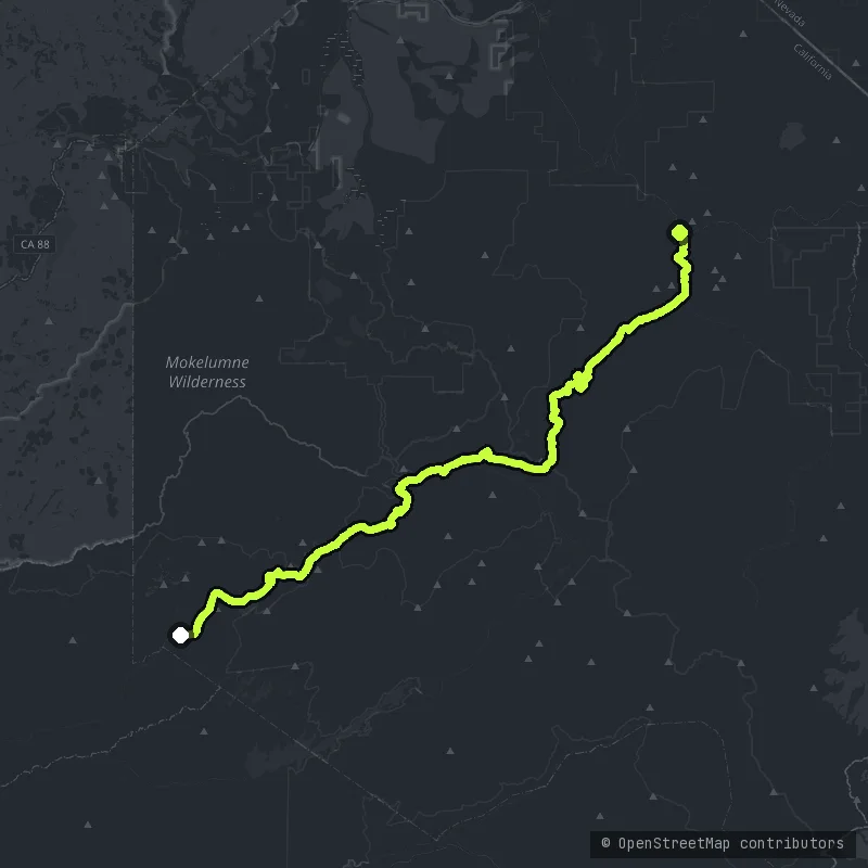 Ebbetts Pass map