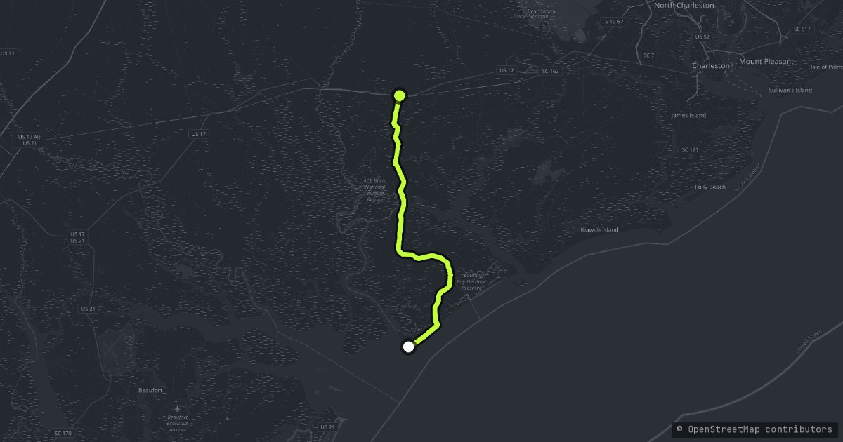Edisto Island map