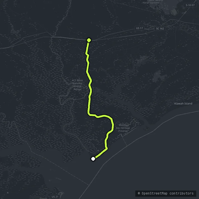 Edisto Island map