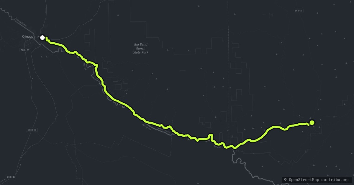 El Camino Del Rio map