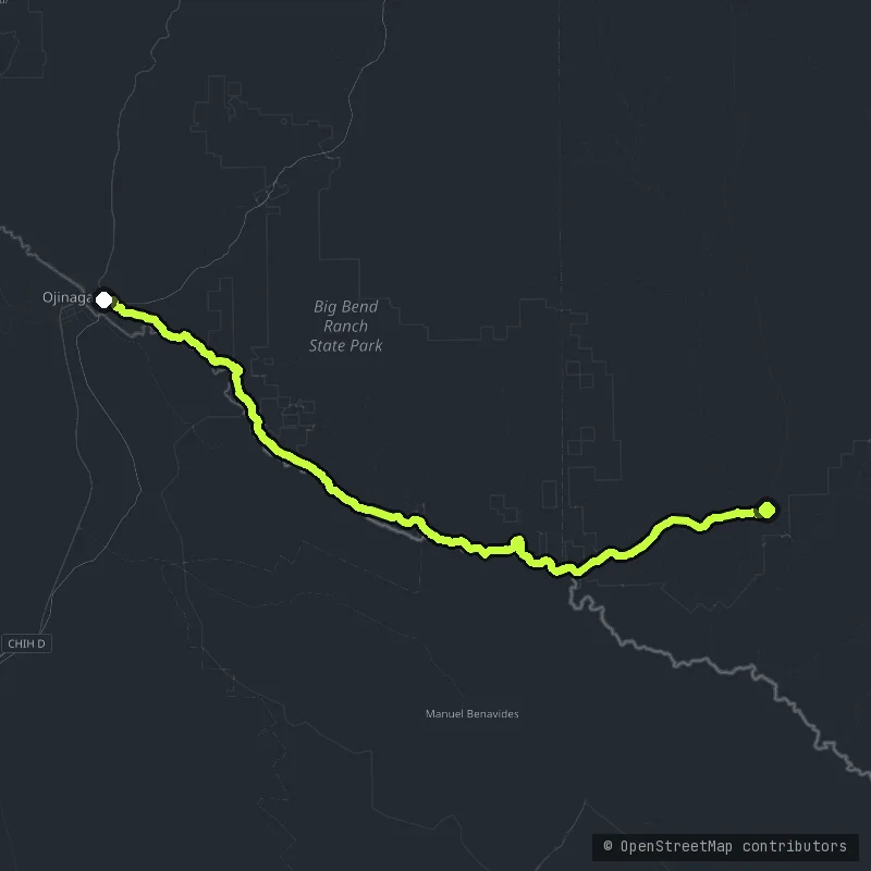 El Camino Del Rio map