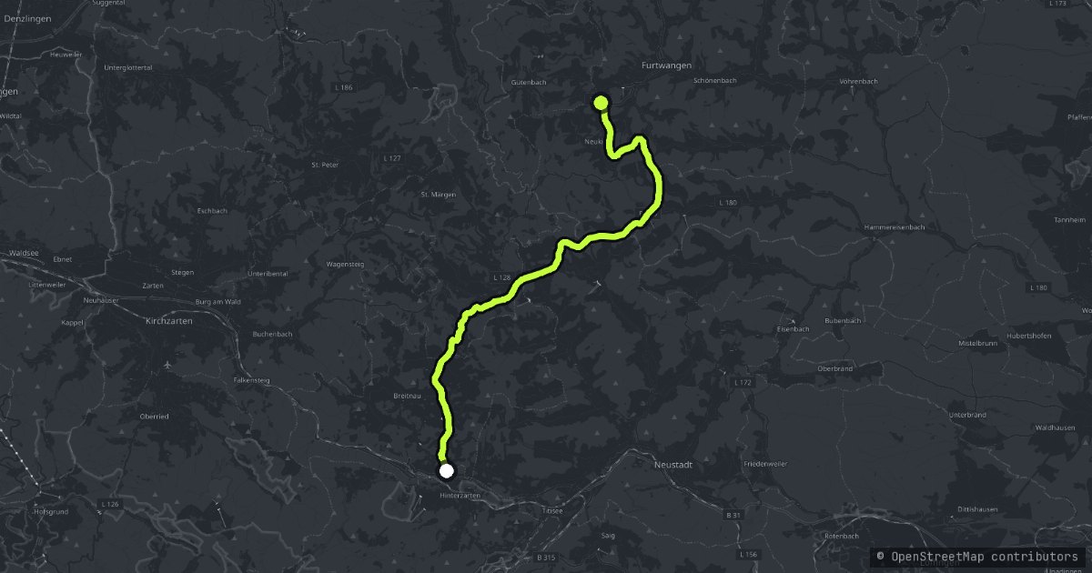 Feldberg & the Southern Schwarzwald map