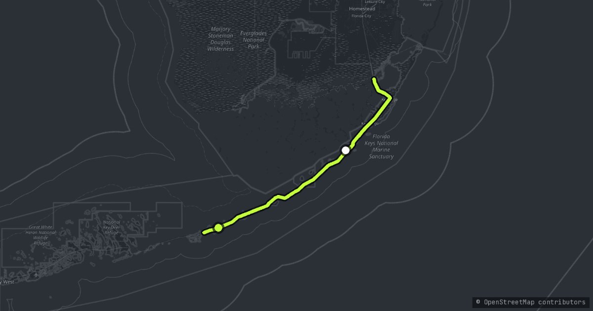 Florida Keys Scenic Highway map