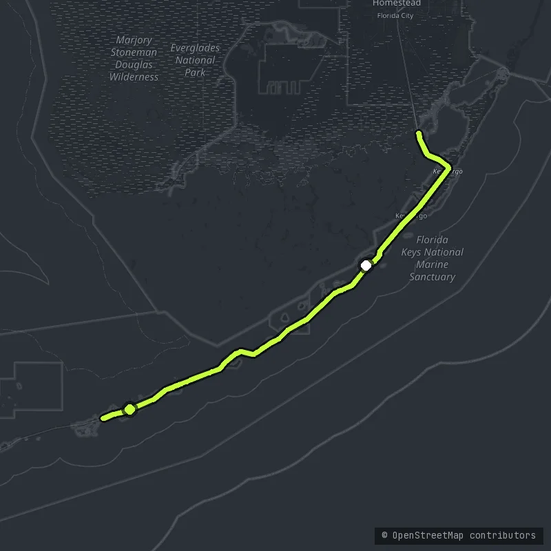 Florida Keys Scenic Highway map