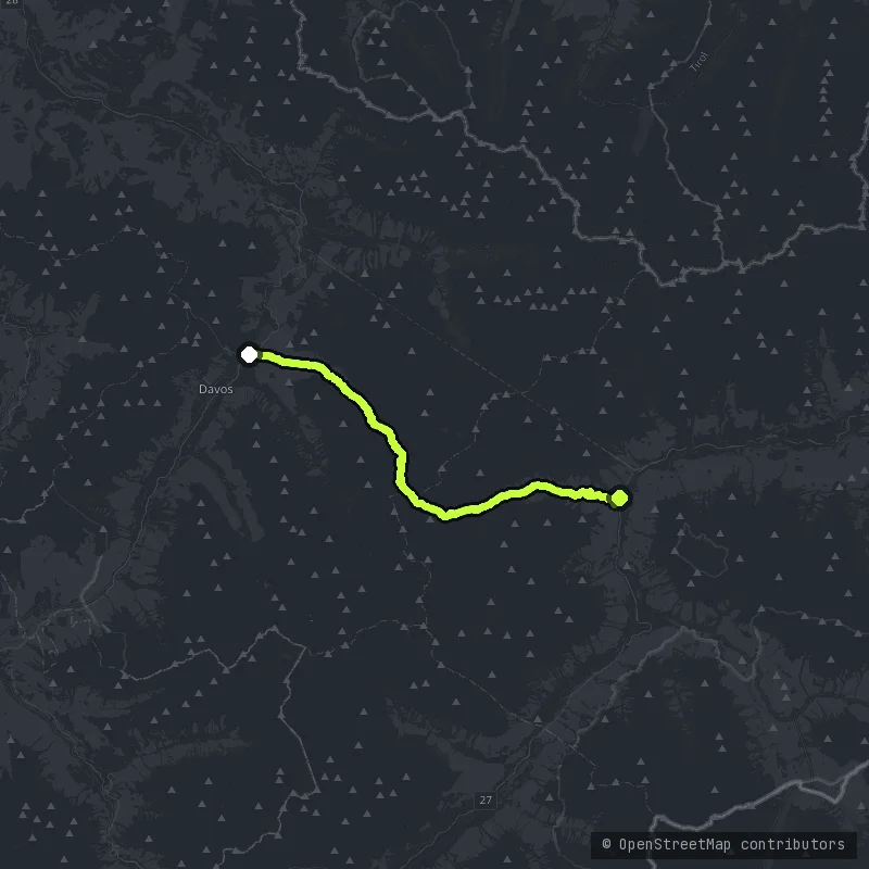 Fluelapass map
