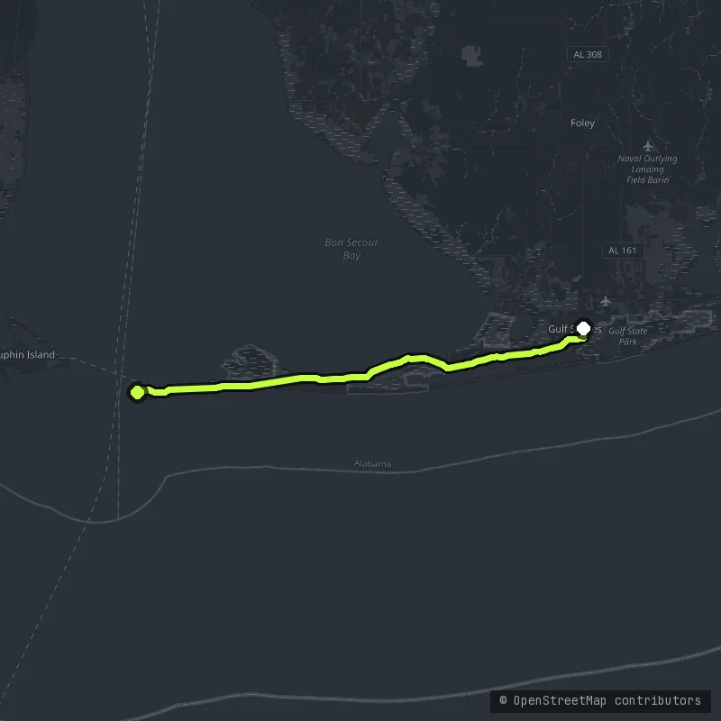 Fort Morgan Road map