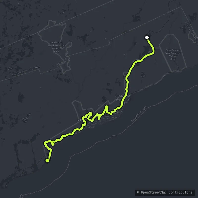 Fundy Trail Parkway map