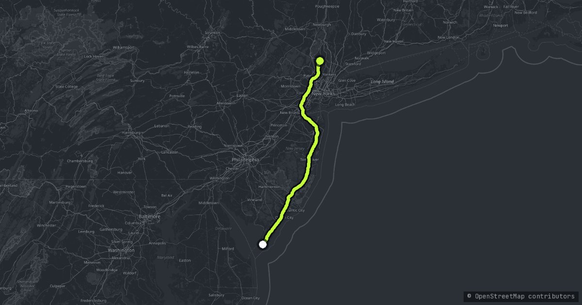 Garden State Parkway map