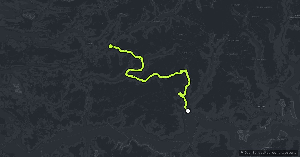 Gaularfjellet map