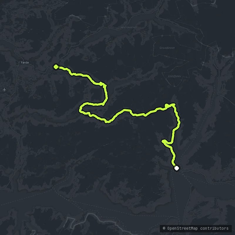 Gaularfjellet map