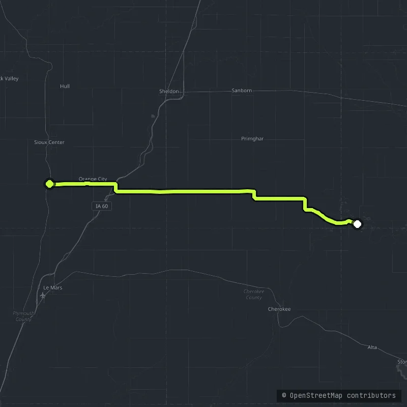 Glacial Trail Scenic Byway map