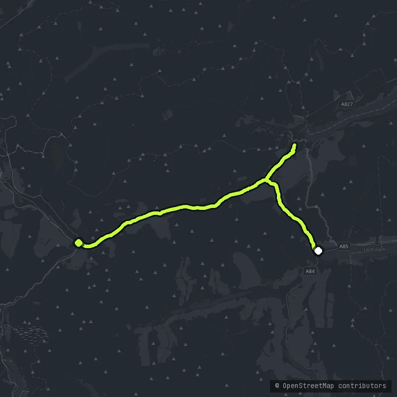 Glen Ogle and Glen Dochart map