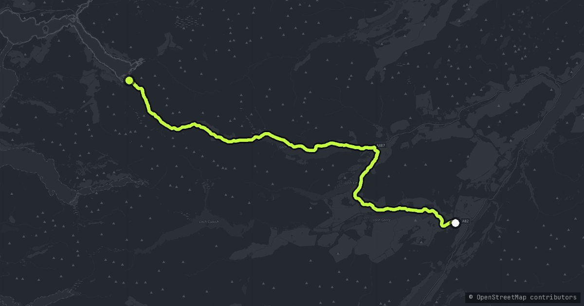 Glen Shiel and the Five Sisters map