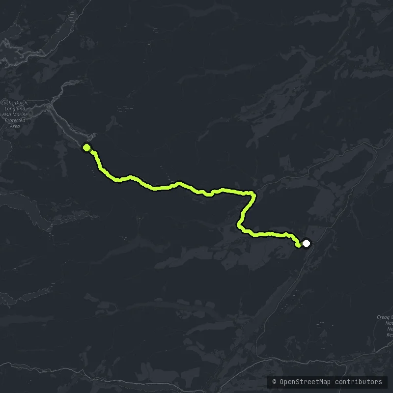 Glen Shiel and the Five Sisters map