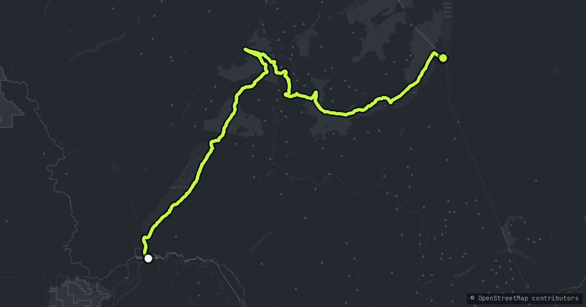 Going-to-the-Sun Road map