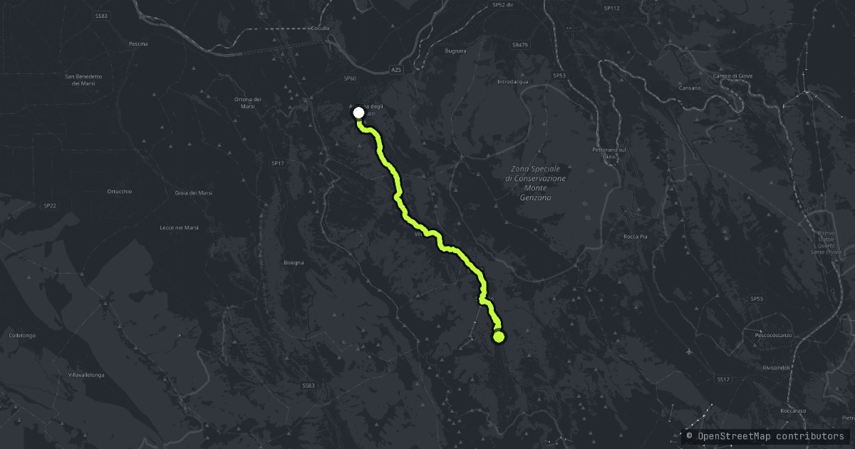 Gole del Sagittario map