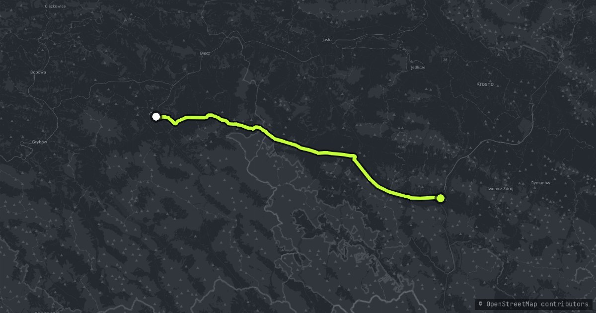 Gorlice - Dukla map