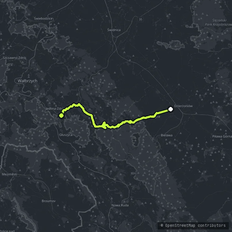 Góry Sowie - Śladem Rajdu Elmot map