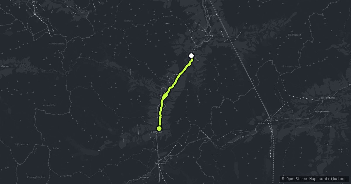 Gotthard Schollenenschlucht map