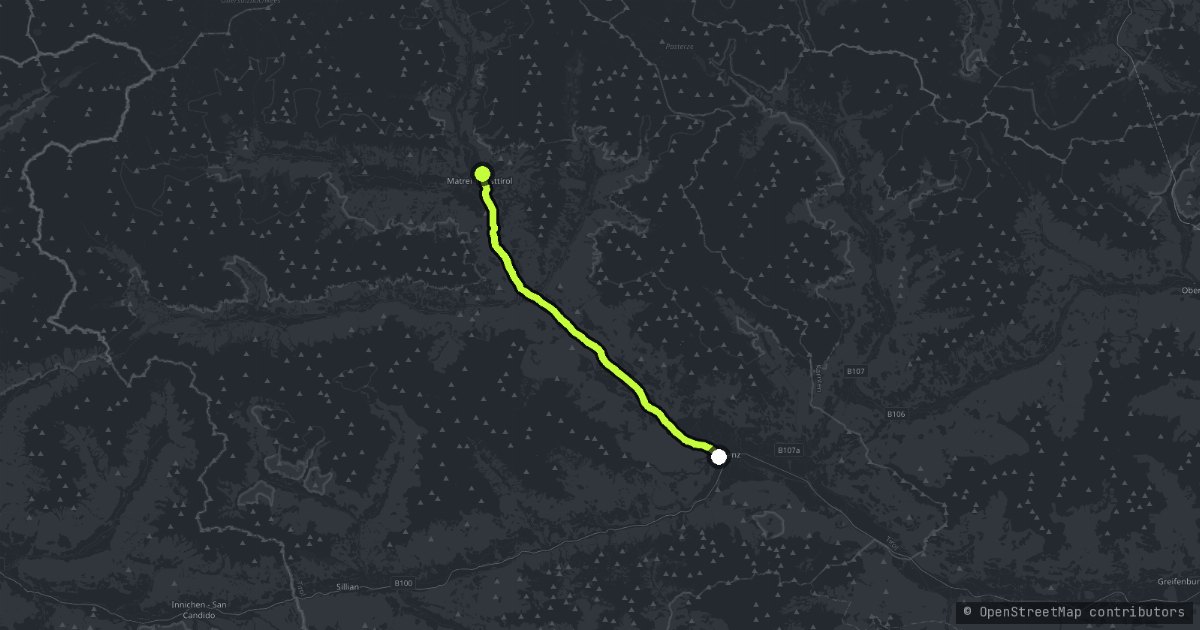 Groglockner Approach Felbertauern map