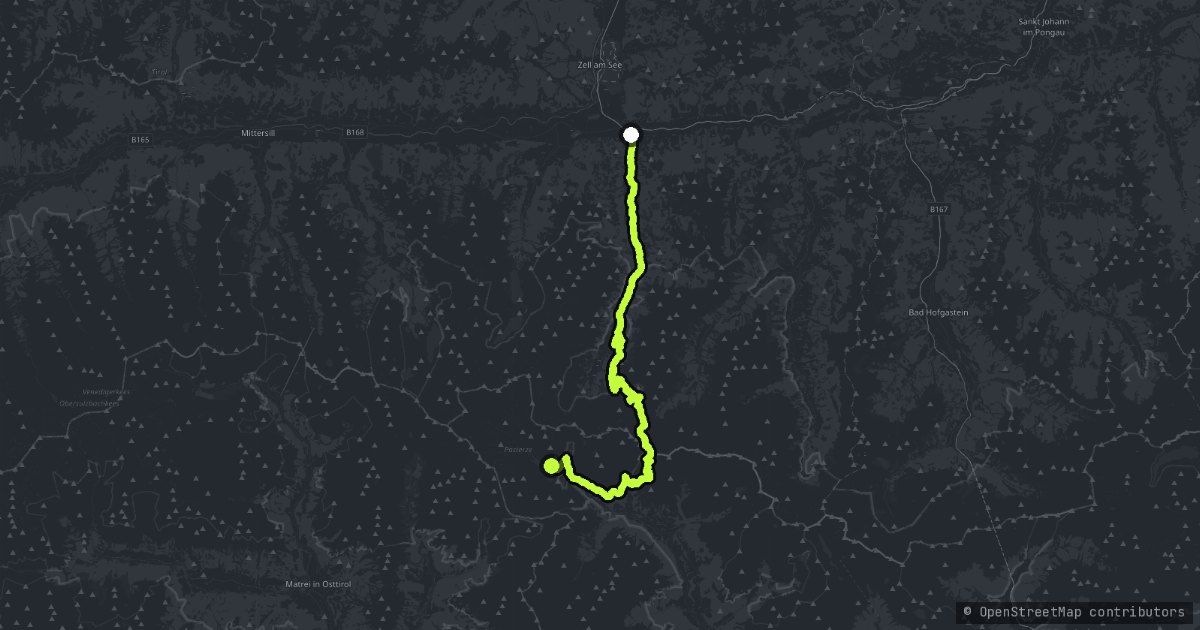 Grossglockner High Alpine Road map