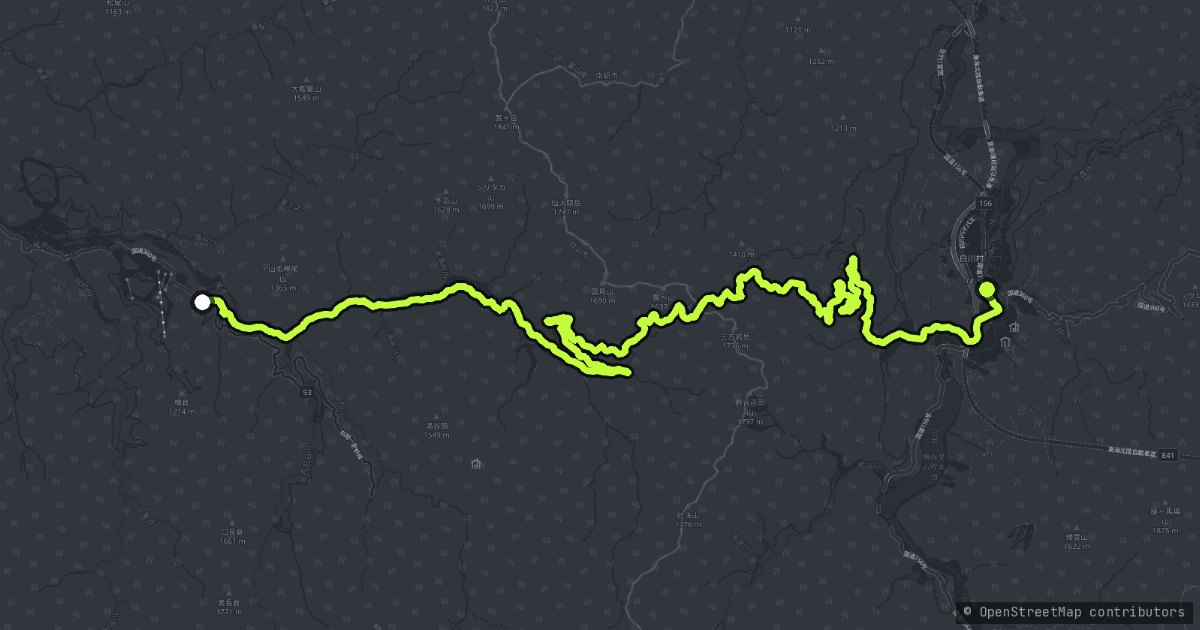 Hakusan Shirakawa-gō White Road map