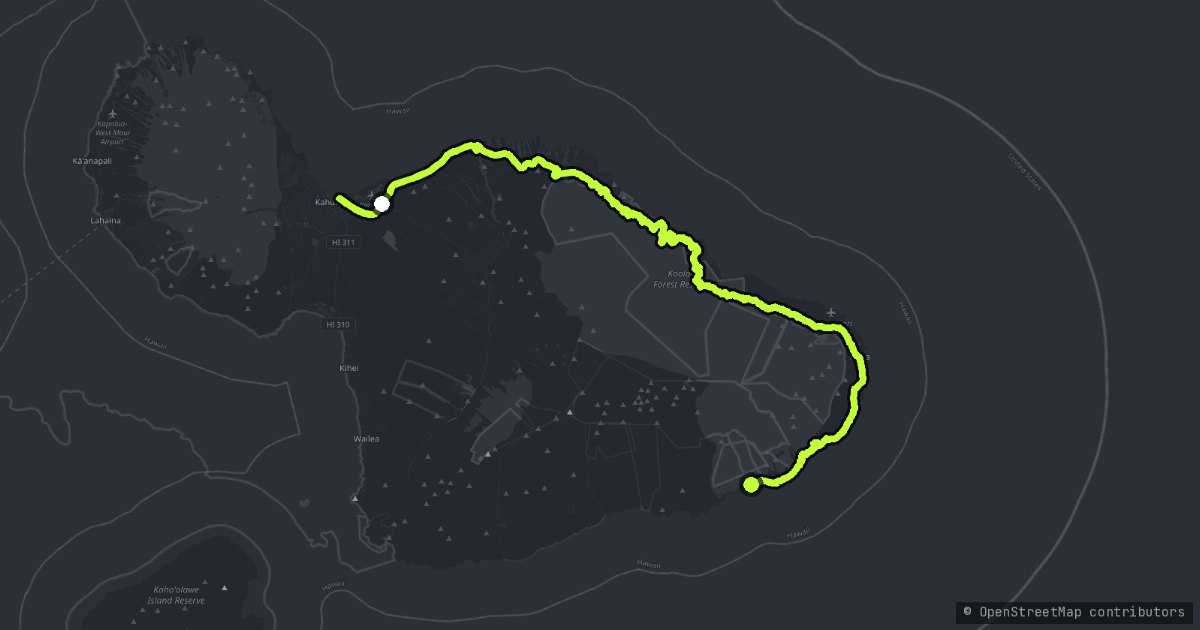 Hana Highway map