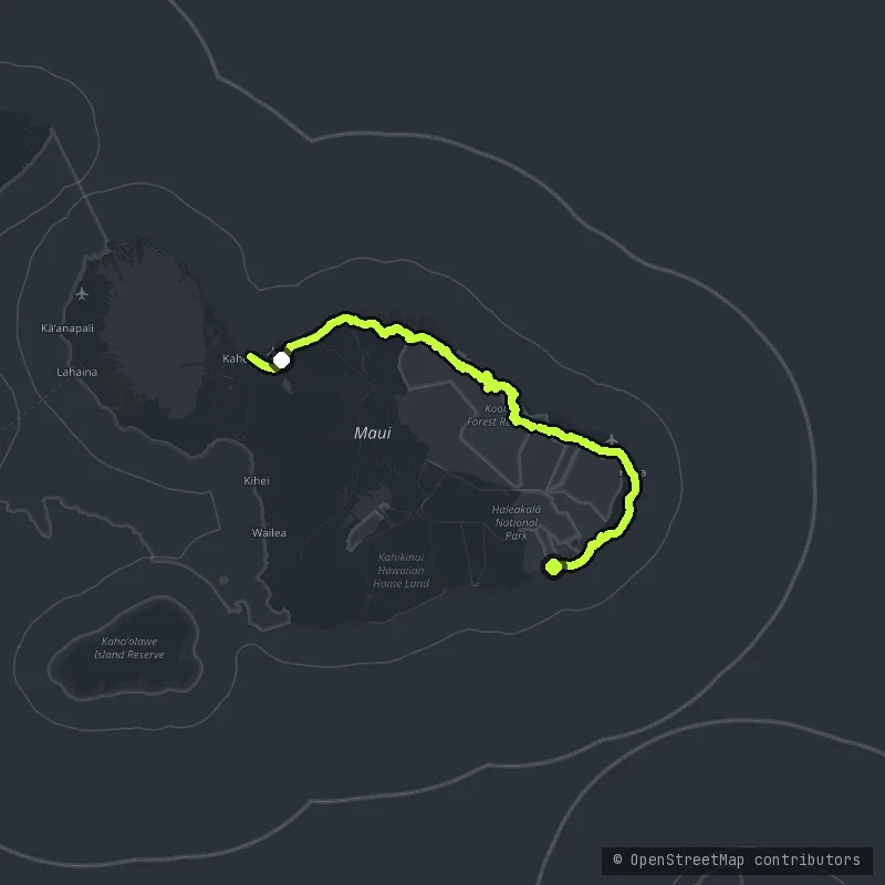 Hana Highway map