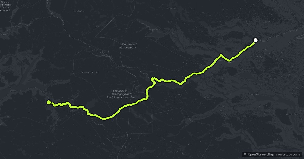 Hardangervidda map