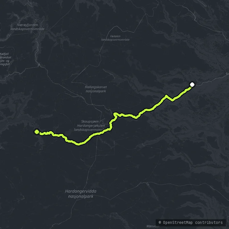 Hardangervidda map