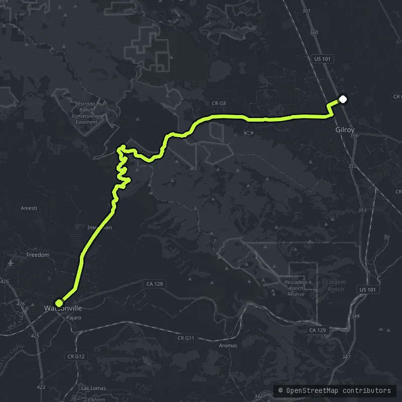 Hecker Pass map