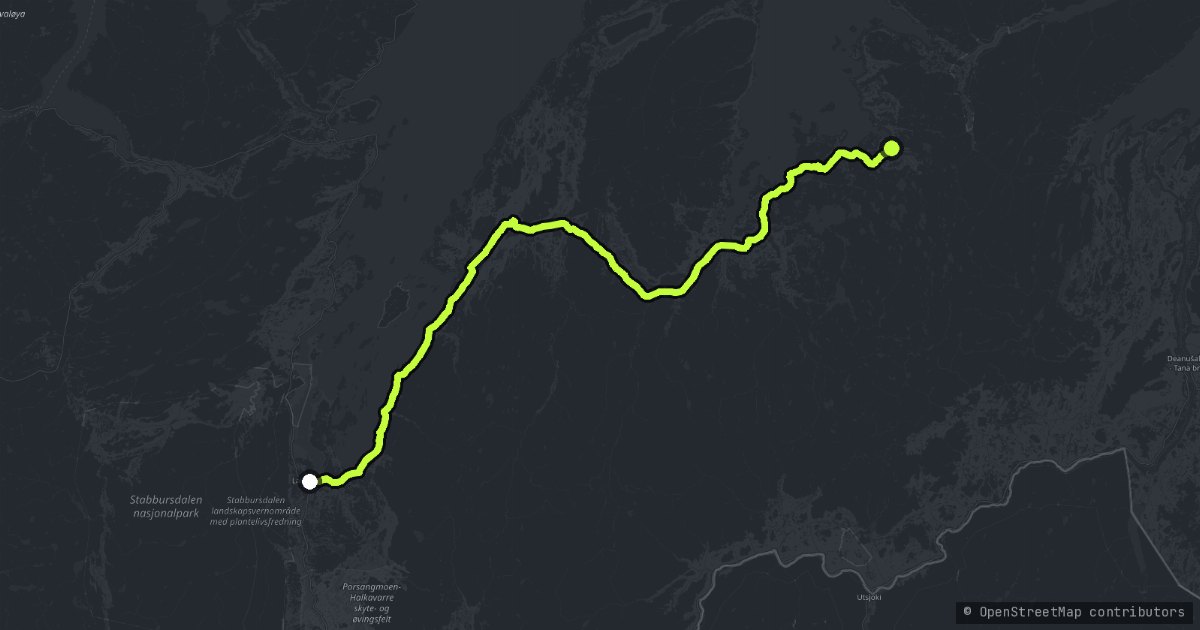 Ifjordfjellet map