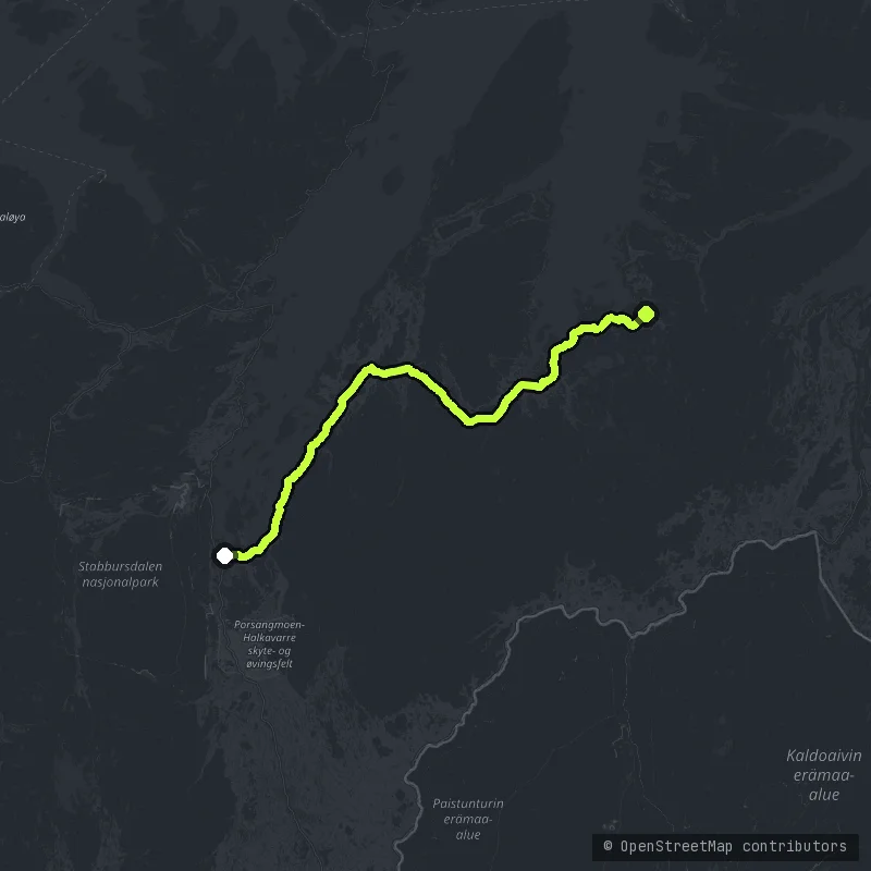 Ifjordfjellet map