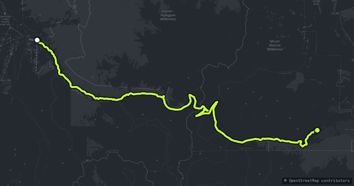 Independence Pass map