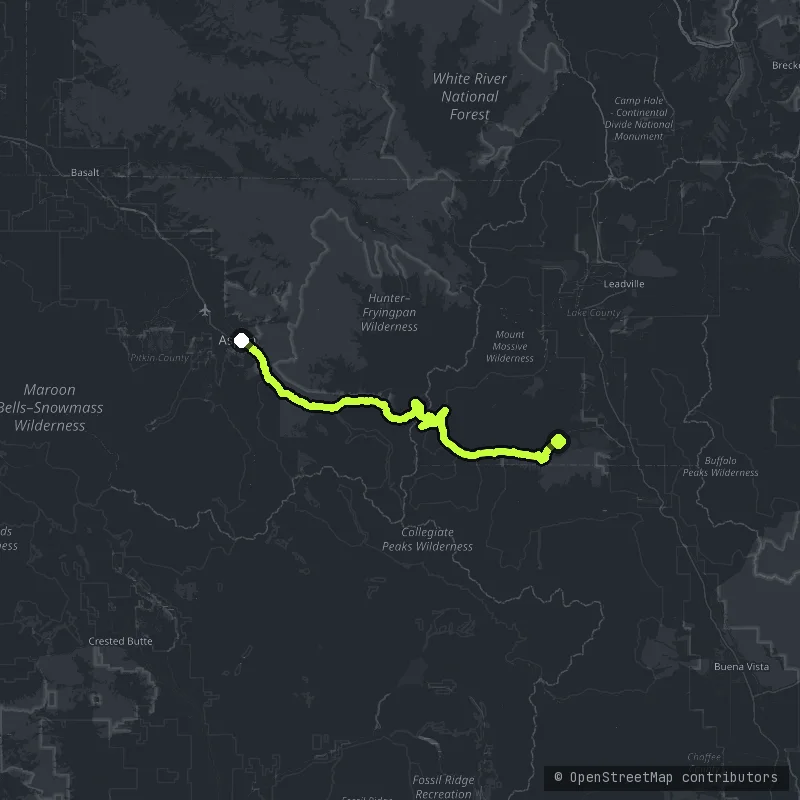 Independence Pass map