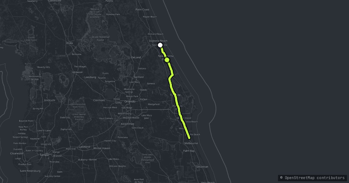 Indian River Lagoon Scenic Byway map