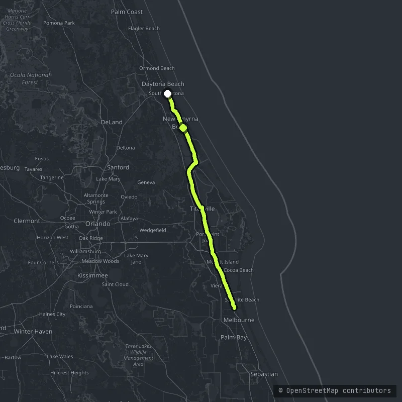 Indian River Lagoon Scenic Byway map
