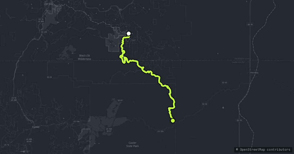 Iron Mountain Road map