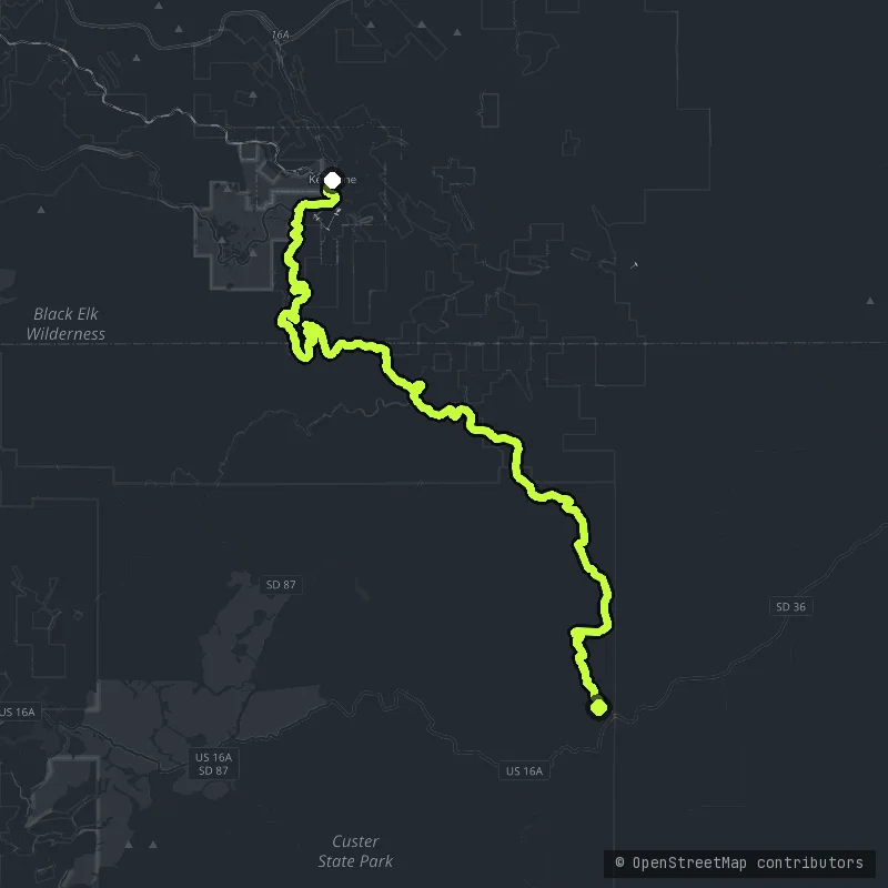 Iron Mountain Road map