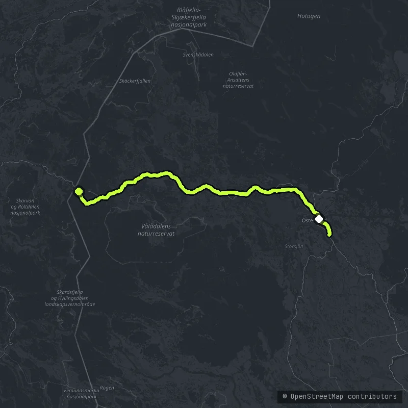 Jämtland - Storlien map