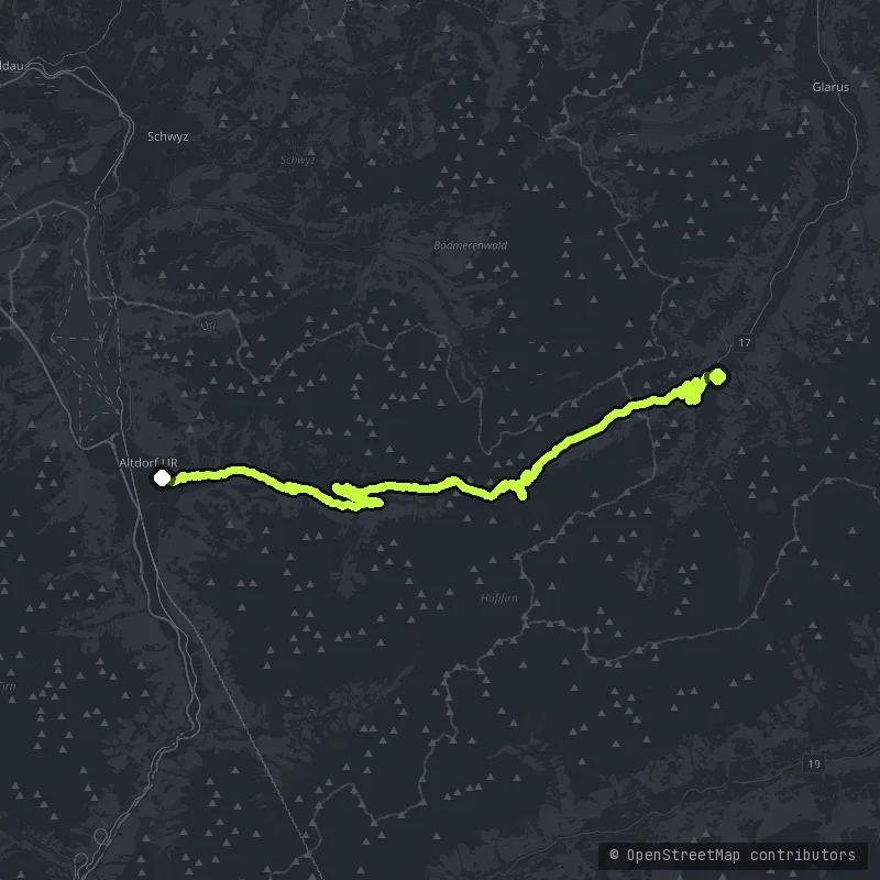 Klausenpass map