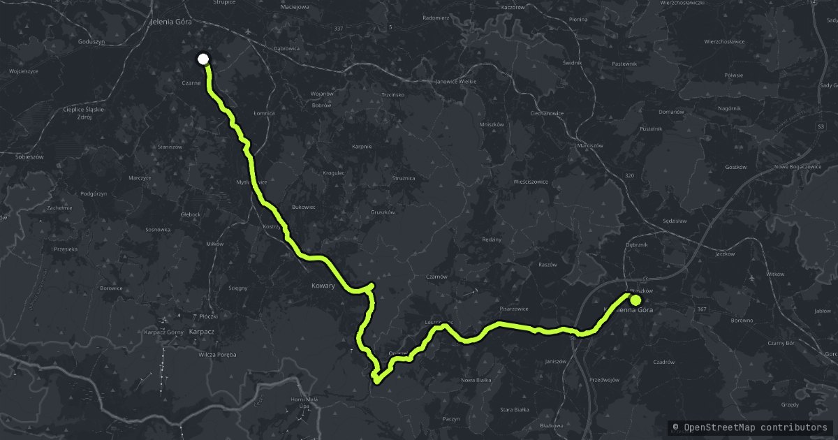 Kowary & Karkonosze Foothills map