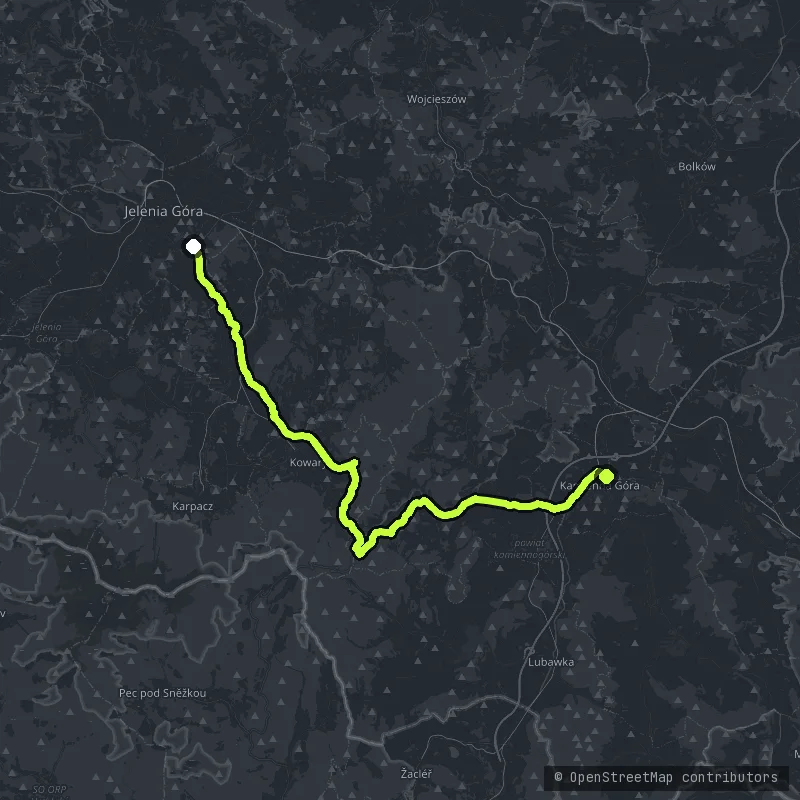 Kowary & Karkonosze Foothills map