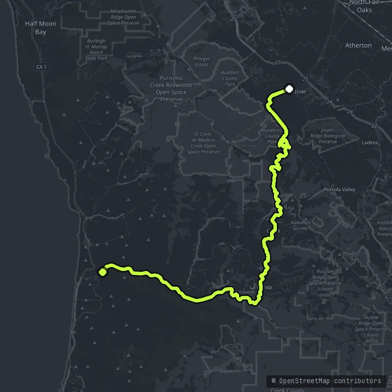 La Honda Road map