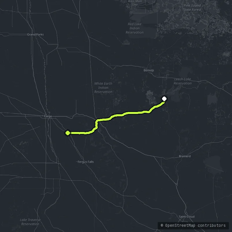 Lake Country Scenic Byway map