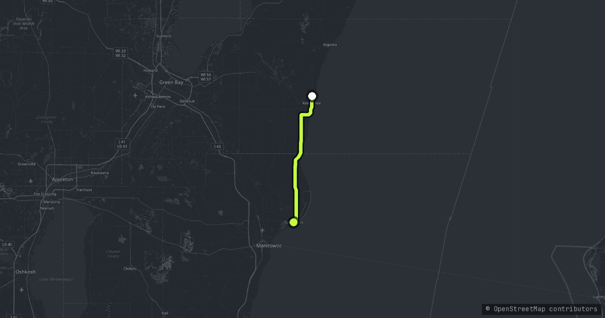 Lake Michigan Shore map